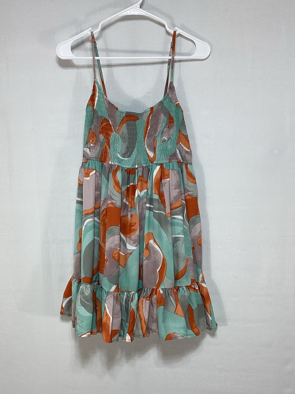 Willow &Root Large Spaghetti-Strap Multi-color Dress